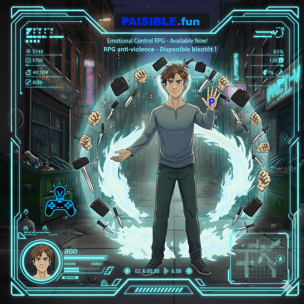 PAISIBLE.fun le jeu vidéo anti-violence de John FRANCEY